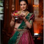 Harshika Poonacha Instagram – Let’s welcome Ugadi with great hope, eagerness and anticipation .
Happy Ugadi ❤️❤️❤️
.
.
.
Wearing beautiful @nineonine_designstudio 
PC @candidclicks1 
MUH @makeoverwithnirmala_bhadrappa 
Jewellery @waymore_priyanka 
Nails @glamnails_bynikki