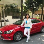 Himaja Instagram - ❤️Yes I love Red ...It’s my Mandharam🥰 . . . #redlove #redcar #red