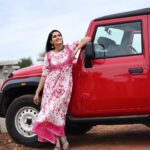 Himaja Instagram - Subhodayam 😍 This Beautiful Outfit By @vanidesignercollections ❤️ Earrings by @yuvi_collections ❤️ . . . . #greatquality #beautifulcollection #beautifuldress #designerdresses #thar