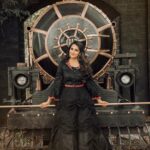 Himaja Instagram - 🚂 Sometimes you're the train, sometimes you're the track. . . Outfit by @pawdesignerstudio Location @chayachitram_studio Photographer @captainsaikiran Makeup @purplesmakeupstudio #instapic📷 #chayachitramstudio #hyderabadi #hyderabadblogger #hyderabadphotography #telanganatourism #hyderabadfashion #outfitsideas #designerwears #designerdresses #dresses👗 #outfitselfie