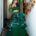 Himaja Instagram - 💚Good Day Guys! 📸 Photography by @verendar_photography 👗Outfit by @athelliss Designed by @varshni_ramakrishna 💄 Makeup&Hair by @celebrityglamstudio #designer #dress #bottlegreen Celebrity Glam Grooming & Wellness studio