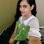 Himaja Instagram - 🧚Our imagination is the only limit to what we can hope to have in the future❤️ #environment #stayhome #staysafe #hope #dress #guccishoes #beauty #tbt #future #fingerscrossed #green #style #trend