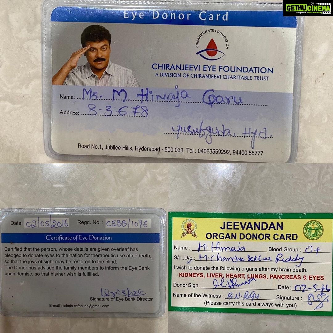 Himaja Instagram - Just Found in my old wallet.. wanted to share with u all.. Done in 2016 .. #proud #life #journey #death