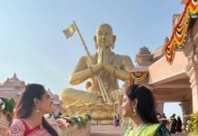 Himaja Instagram - #statueofequality Soo Happy Tobe a part of it 😇 Grand celebrations of Sri Ramanujacharya Sahasrabdi Utsav #telangana #hyderabad #ramanujacharya #shamshabad #happy @coolbyneel #equality Shamshabad