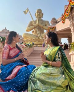 Himaja Instagram - #statueofequality Soo Happy Tobe a part of it 😇 Grand celebrations of Sri Ramanujacharya Sahasrabdi Utsav #telangana #hyderabad #ramanujacharya #shamshabad  #happy @coolbyneel #equality
