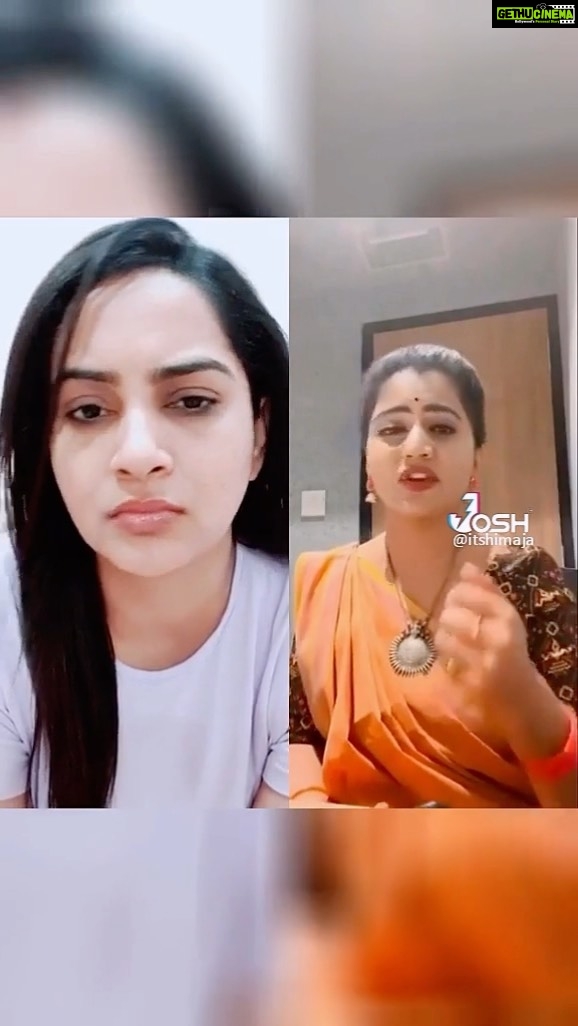 Himaja Instagram - @joshapp.telugu @iam.savithri @officialjoshapp #JOSHAPP #joshmeinaaja #officialjoshapp #teluguactress #telugufun