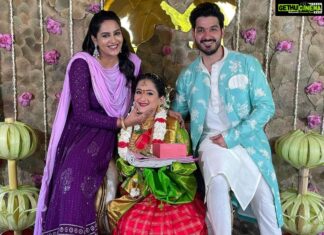Himaja Instagram - Congratulations @itsme_masum @i.ali.reza God Bless You With Healthy Baby ❤️❤️❤️#seemantham #celebration #function