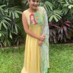 Himaja Instagram - Good Day Everyone 💛 Outfit by @sivas_wardrobe #paintingdress #designerdresses