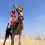 Hina Khan Instagram – Perfect weather, perfect location and a perfect companion.. 
I must say we’re quite photogenic.. isn’t it?
Had an amazing experience at Giza, Egypt. These #Pyramids take you back in time with just a look.
You have to see it to believe it..
#TravellingBackInTime #travelphotography #wonderoftheworld