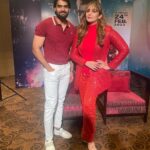 Huma Qureshi Instagram – Promoting with the my co star and the super duper villain of #Valimai @actorkartikeya #hyderabad #promotions