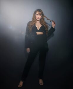 Huma Qureshi Instagram - I’m naughty I’m nice … And all things spice #promotions #black #love #happy #gratitude Styled by: @mohitrai with @harshitasamdariya @teammrstyles Outfit: @ranbirmukherjeeofficial Jewels: @inezeofficial @bansrimehtadesign Nails: @diya.nailart.loom Heels: @eridani.in Makeup Artist: @ajayvrao721 Hairstylist: @susanemmanuelhairstylist Photography: @visualaffairs_va
