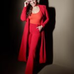 Huma Qureshi Instagram – Yeah Yeah Red .. We Burning Red ❤️ 
#red #hawt #celebration #gratitude #heart 
Styled by: @mohitrai with @harshitasamdariya
@teammrstyles
Outfit: @worldofasra
Jewels: @zevarking @karishma.joolry
Nails: @diya.nailart.loom
Makeup Artist: @ajayvrao721
Hairstylist: @susanemmanuelhairstylist
Photography: @visualaffairs_va