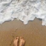 Iniya Instagram - OCEAN THERAPY 🦶🏻😊
