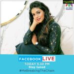 Iniya Instagram – Catch me on LIVE today 📲
@mazhavilmanoramatv 
@facebook
#MeBreakingTheChain