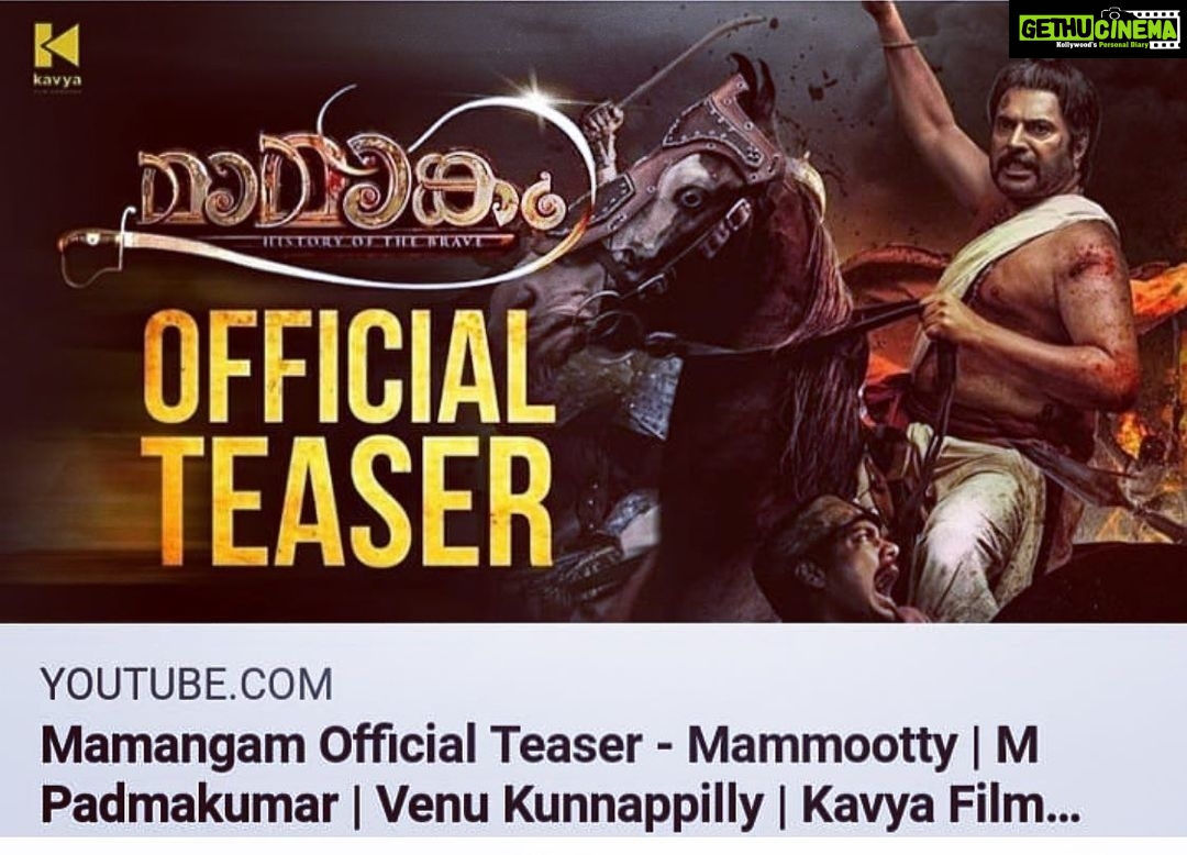 Iniya Instagram - ⚔The History Of The Brave begins⚔ 🔻Here comes our official teaser !!! 🎥#MamangamTeaser ⏯ Watch : https://youtu.be/ft64nmbJGB8 (PS : Do watch in high quality with headphones on for better experience) #Mammootty #MPadmakumar #VenuKunnappilly #KavyaFilmCompany #UnniMukundan #PrachiTehlan #Siddique #Achuthan #Anusitara #Ineya #Kaniha #TarunArora #SureshKrishna #Manikuttan #SudevNair #manikandanachari