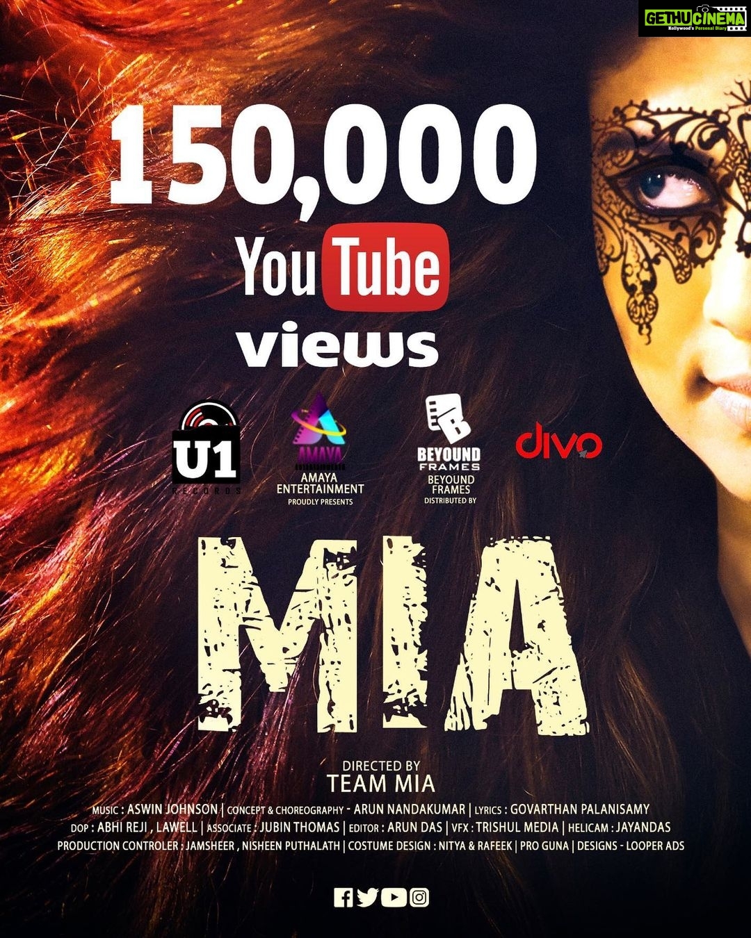 Iniya Instagram – THANKS FOR THE MASSIVE SUPPORT 💪 1.5 k views within ...