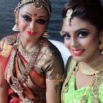 Iniya Instagram - @ THRAYAMBAKAM, back stage click !!! With great Actress & Dancer SHOBHANA MAM 🥰