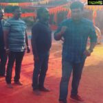 Iniya Instagram – Finally Dhrona team dancing 🕺 💃 Song shoot ..fun time !!!