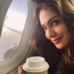 Isha Koppikar Instagram - ✈️ + ☕️ = 😁 #earlymorning #flights #fly #onflight #coffee #mondaymood #vibe #flightmodeon #upintheair