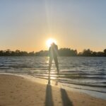 Isha Sharvani Instagram - 🔆❤️🔆 Taken this morning as we were location hunting for my next work, a dance film with the incredible Aakash Odedra❤️🙏🏾❤️ Wishing you all a beautiful day🔆❤️ @isha.sharvani @aakashodedracompany #ishasharvani #dance #dancefilmmaker #climatechange #conteporaryart