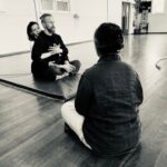 Isha Sharvani Instagram – ❤️❤️❤️ In rehearsal with stage legends Daksha Sheth and Sally Richardson❤️❤️ @eeee_kay and @isha.sharvani practicing Sacred Geometry 🕉 📸 @steamworks