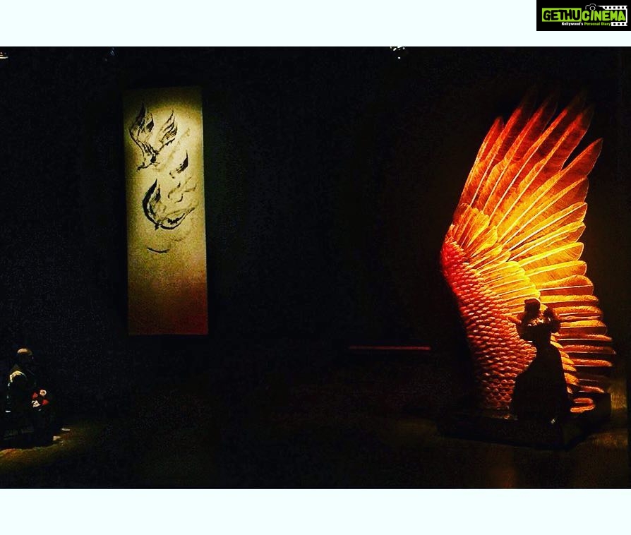 Isha Sharvani Instagram - 🦅Wings of eternity🦅 A collaboration with the incredible artist Satish Gupta, music my talented brother Tao Issaro. More performances coming up in 2019 Photo credit: Abhishek Basu #ishasharvani #art #royaloperahousemumbai #wingsofeternity Royal Opera House Mumbai