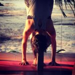Isha Sharvani Instagram - Yoga and fitness workshop conducted by me at the Nattika Beach Resort. Such a pleasure to take class, hearing the sounds of the ocean, seeing the sun set while we meditated, feeling the breeze on your bodies the whole time, submerged in nature! Ahhh I look forward to going back again soon😍 #nattikabeachayurvedaresort #yoga #ishasharvani #sharingyoga #fitnessmotivation #raisingawareness #meditationspace #loveyourself The Nattika Beach Ayurveda Resort