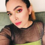 Ishaara Nair Instagram - Tested @bhcosmetics take me back to Brazil palette. Guys this palette is bomb. Living my neon dreams#takemebacktobrazilpalette #bhcosmetics #neondreams #brightbright #dubaiinfluencer #dubaimakeupbloggers Dubai, United Arab Emirates