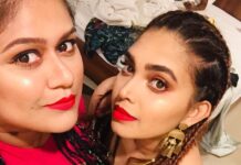 Ishaara Nair Instagram - Happy birthday dolly. You know how much I love you. I can’t imagine how many unforgettable memories we share together. Am so grateful to god for having you in my life. Our bond is unbreakable. I love you. Enjoy your birthday. Also wait for us to reach there to have this pending birthday party to be celebrated. Mmmuuaaaahh #sisterlove #birthdaygirl #sendinglove #sendingpositivevibes #killit #ilubyou #makeupjunkie #babykabirthday Dubai, United Arab Emirates