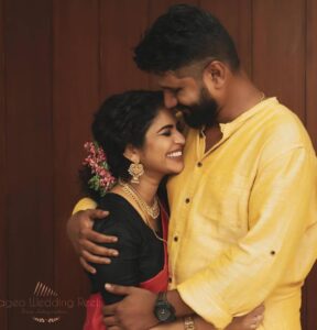 Ishaara Nair Instagram - Seeing all your wedding pics makes Me so happy that words can’t explain. Am so so happy for both of you. May god bless your cute family with peace, love, happiness and positivity. Happy married life my cutie.... I love you ❤️😍❤️