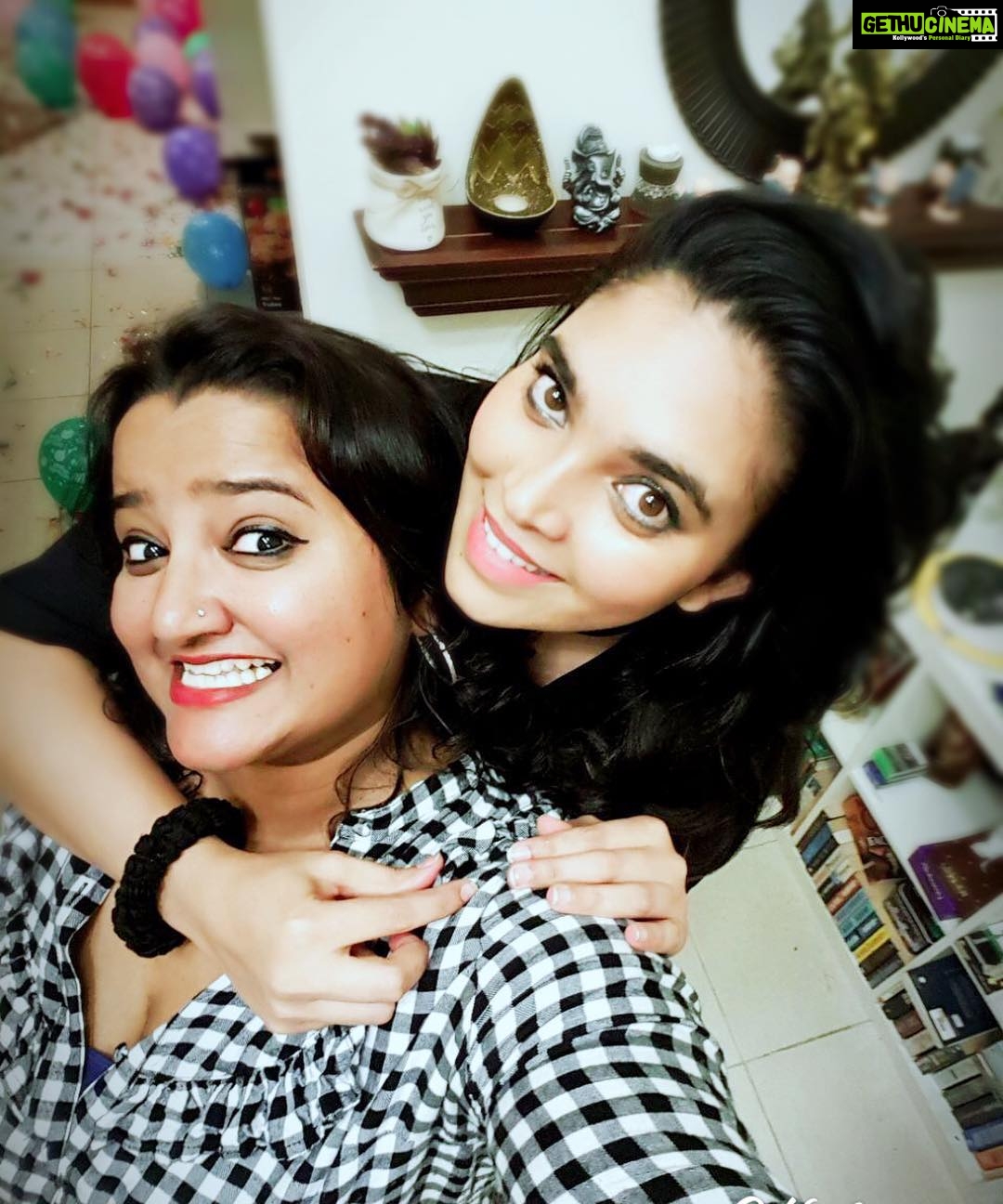 Ishaara Nair Instagram - Keep calm n wish my cutie a happy birthday. Happy birthday my love 🎉🥂🍾 #happybirthday #sista @sowmyabalan
