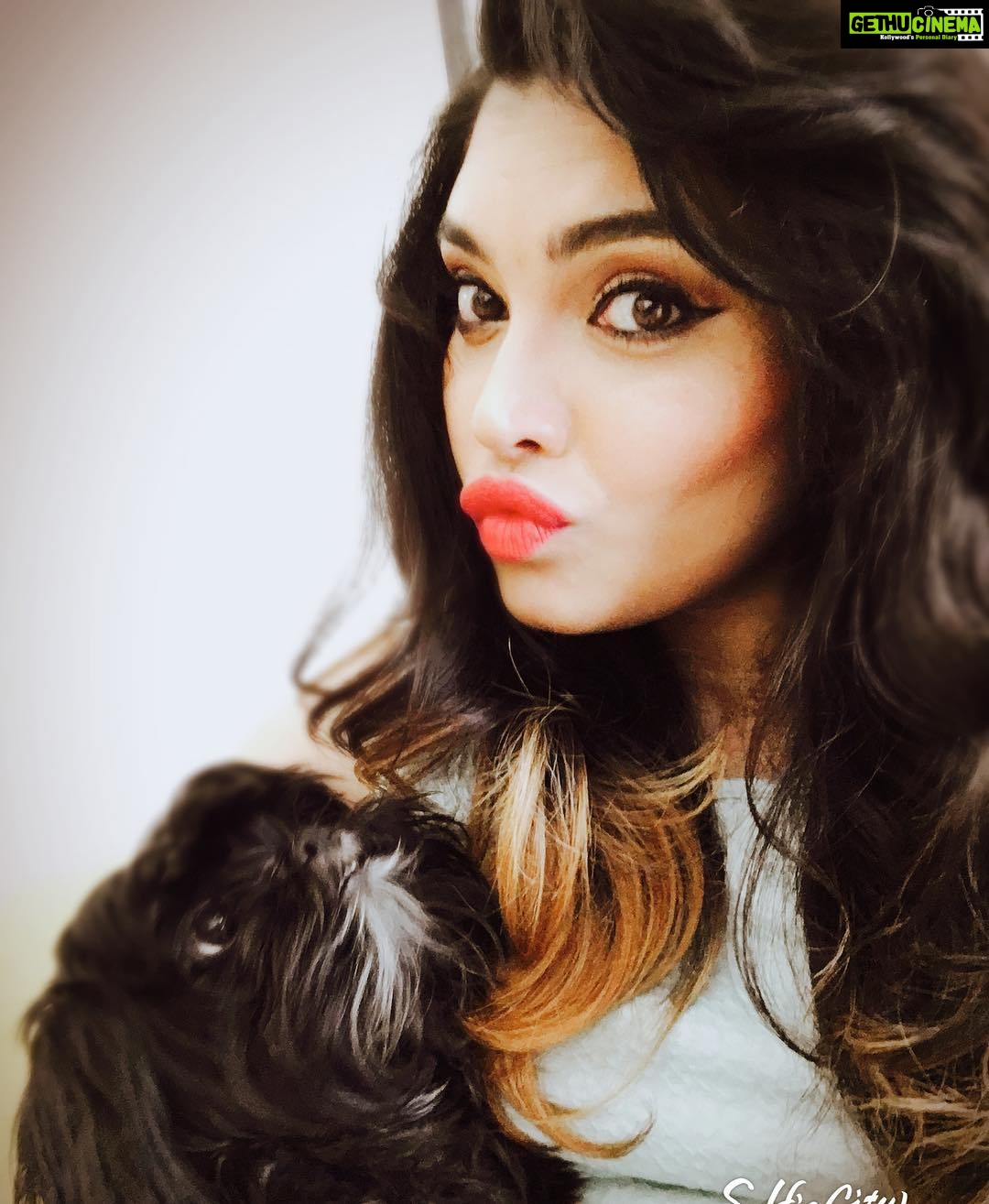 Ishaara Nair Instagram - My sunshine doesn't come from the skies, it comes from the love that's in her eyes #awwsocute #mylittleprincess #myhappiness #selflesslove #loveyou #petsofinstagram #fluffpaws #pawstagram