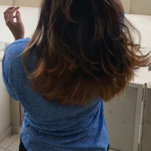 Ishaara Nair Instagram - Who don't like a change?? OMBRE my love!! #hairgoals #ombrehair #lovingthis #changeisgood #ombrequeen #dare #flauntit #longtimedream #haircolour #hairbrained #blendwithtrend #hairbesties #glam #flawless @sahil_psytrance_v2
