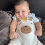 Ishaara Nair Instagram – Just a happy baby ❤️ #happybaby #mamasboy #daddysboy #4montholdbaby #babiesofinstagram #babyswag #cuteface #innocence #spreadsmiles