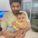 Ishaara Nair Instagram - I love you both to the moon & back, to infinity & beyond, forever & ever #myfavoritepeople #daddyandson #4monthold #likedaddylikeson #foreverbond #strongtogether #mountainstrong #babyaarin #grateful #godsplan
