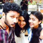 Ishaara Nair Instagram - Shoottimefun #lovelife #FUNSAKE #cuteness #varshabollama #vishnu #happytimes