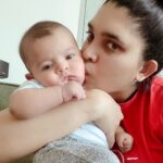 Ishaara Nair Instagram – We are going through teething 🦷 and sleep regression and we are clearly not happy about it 🙄 maybe hugs and kisses can make it a lil better ❤️👩🏻‍🍼 #3monthsold #babymama #boymama #mamasboy #dadasboy #diapers #motherhood #motherhoodinspired #babyinfluencer #simplymamahood #babyboyaarin #mamauae #mamaindubai #postpartum #babiesofinstagram #mamasofinstagram Dubai, United Arab Emirates