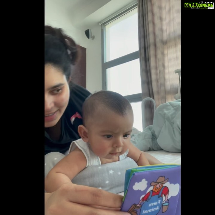 Ishaara Nair Instagram - My baby boy hated tummy time from the beginning. I still tried putting him on his tummy even if it was for as minimum as 10 secs. It gradually became better and better everyday. This past one week has been amazing and he has been holding up much better. These tiny books that I got from Amazon really helped with his tummy time. It was a nice way to divert him from the discomfort of it all. Can we say he loves his books π β€οΈ#tummytime #3monthsold #babymama #boymama #mamasboy #dadasboy #diapers #motherhood #motherhoodinspired #babyinfluencer #simplymamahood #babyboyaarin # mamauae #mamaindubai #babylove