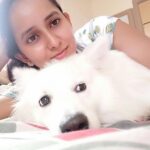 Ishika Singh Instagram - We both lost in thoughts #lostintime #damroo #petlover #doglovers #doglover #pawsome