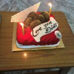Ishika Singh Instagram - When my lovely 😊 ppl present me this after am back #birthdaycake #redvelvetcake #lovelycake #lovefamilytime #familyfirts #belatedbday #stillcelebratingmybday
