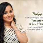 Ishika Singh Instagram - Call from ur Airtel number 5050533 and let's chit chat ! Tomo 4pm to 5pm I will be live