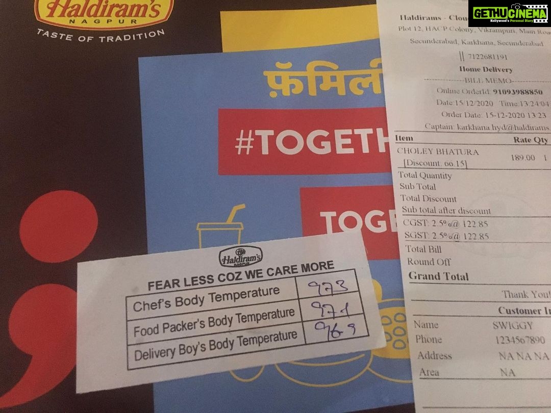 Ishika Singh Instagram - When things are mentioned so clearly .... nothing can stop me from ordering๐๐๐๐ #foodie #haldirams #orderingonline #foodlovers #foodlover