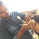 Ishika Singh Instagram - Getting my makeup done ...#makeupartist #makeuplove #shootinprogress #shootinsunlight #teluguactress #telugufilmindustry