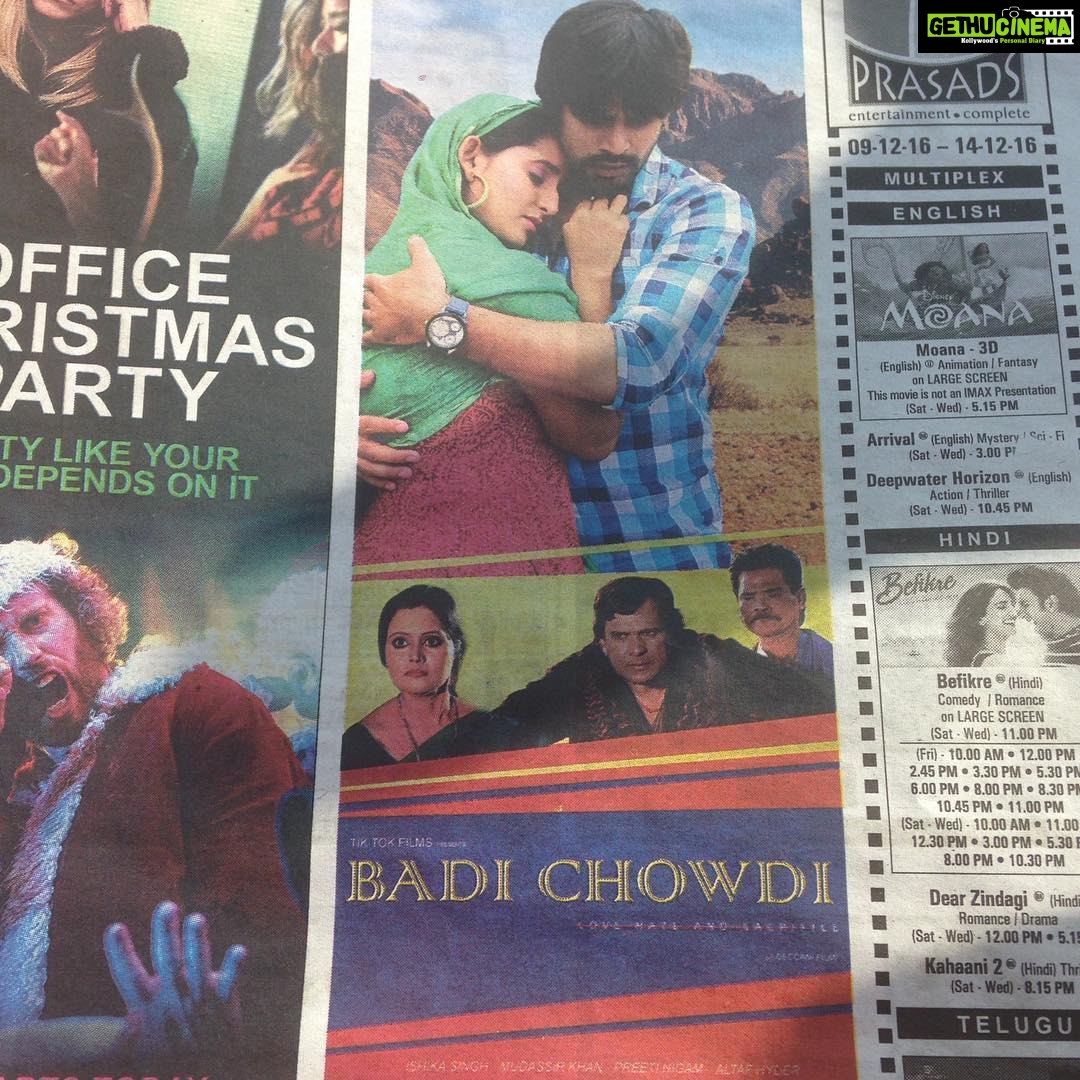 Ishika Singh Instagram - #deccanchronicle #filmmaking #filmreleases #badichowdi #hyderabadi #hyderabad