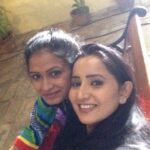 Ishika Singh Instagram - With my co star Priyanka ! Very cute and humble gal #costar #actorslife #filmshooting