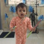 Ishika Singh Instagram - And our dandiya preparations begin ..... all set for Navratri #dandiyapreparations #dandiyarehearsals #playingwithsticks #dancingwithsticks #dandiyasticks #dandiyanights #babygirl #pari #pyaaripari #babiesofinstagram #cutebabies #mybabygirl #dancingbabies