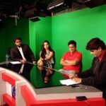 Ishika Singh Instagram - Yesterday at news channel