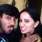 Ishika Singh Instagram – My makeup artist turned killer ! Raju :)