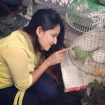 Ishika Singh Instagram – Talking to parrot