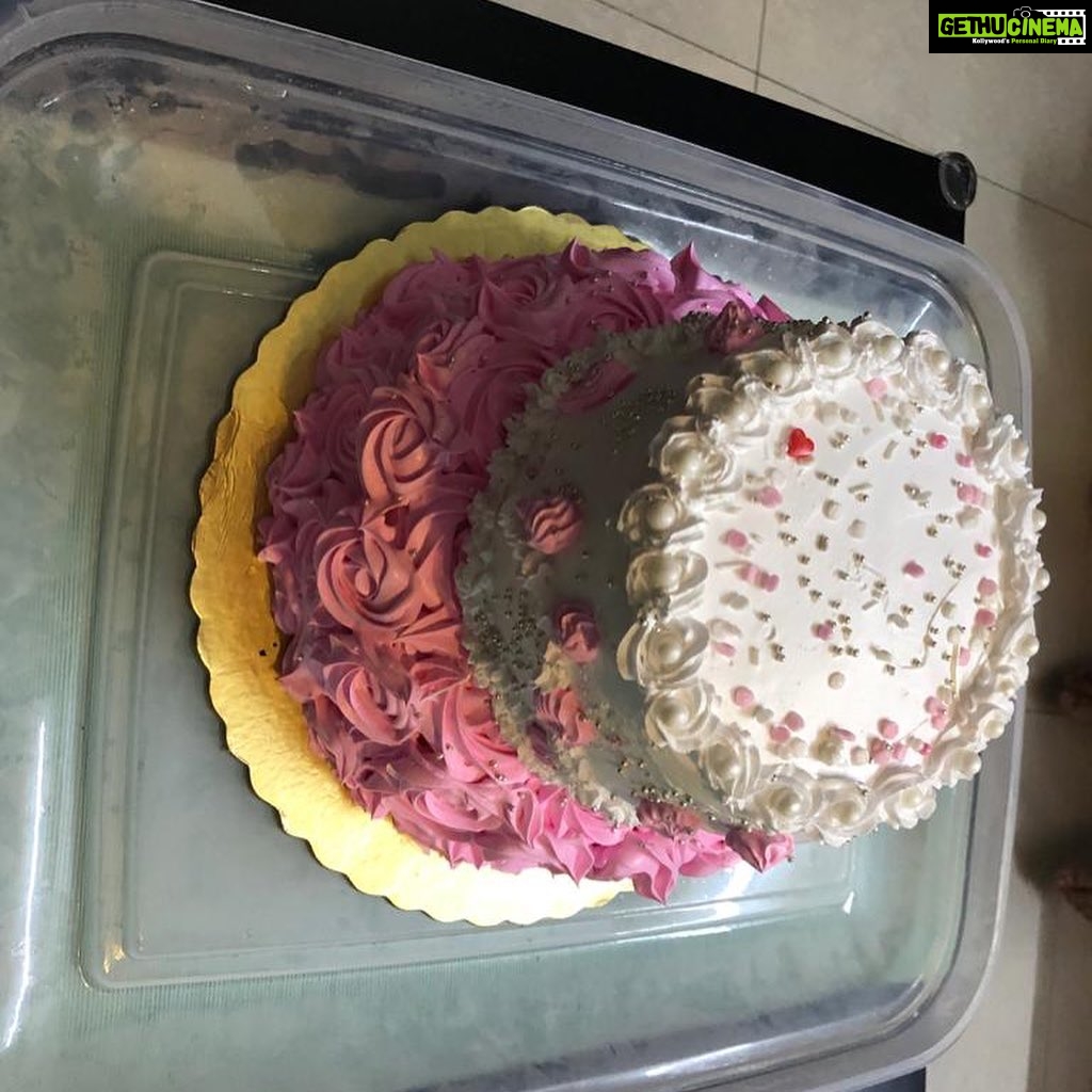 Ishika Singh Instagram - My baby turns one ... called couple of kids but ordered huge cake .... 🙃 #birthdaycake #birthdaygal #birthdaycupcakes #birthdaycelebrations #pinkandwhitecake
